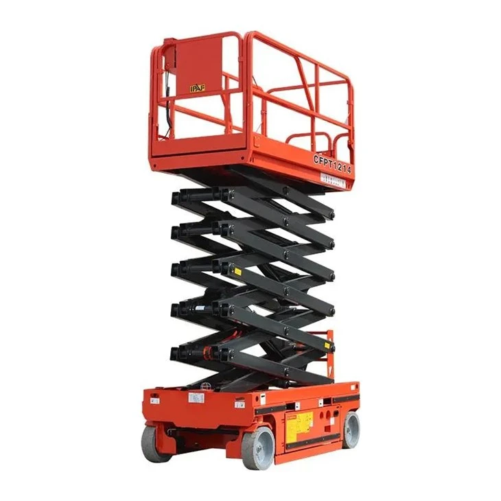 Platformă de ridicare cu foarfece pentru lucrări aeriene mobile
